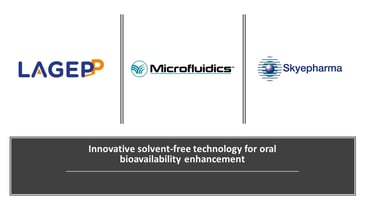 Microfluidics webinar, Innovative Solvent-free Technology for Oral Bioavailability Enhancement