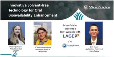 Webinar of Innovative Solvent-free Technology for Oral Bioavailability Enhancement