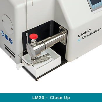 LM20-close-up--Microfluidics-high-shear-homogenizer