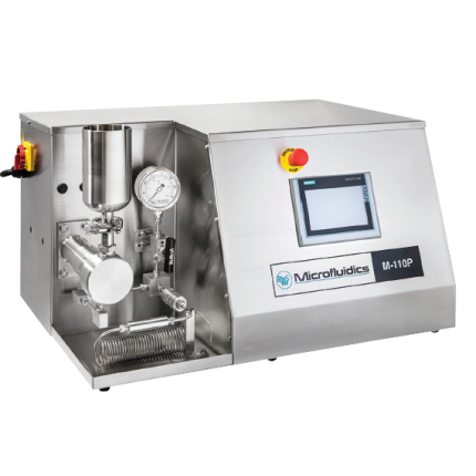 Reducing particle size with a Microfluidizer processor