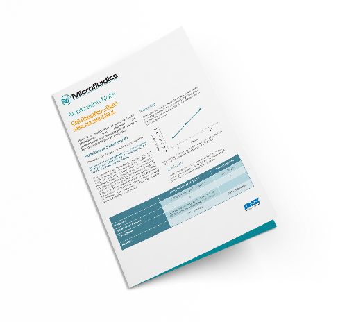 App Note front cover - Cell disruption